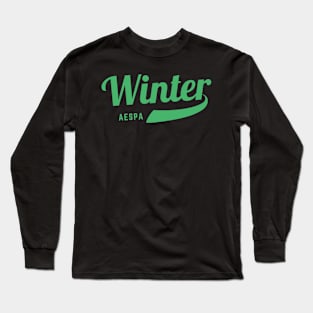 Winter Aespa Baseball Long Sleeve T-Shirt